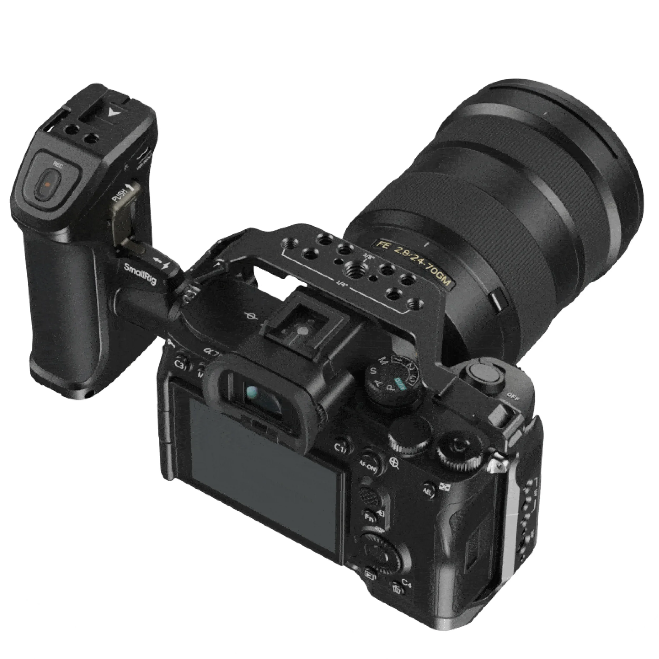 ידית צד מסתובבת עם כפתור הקלטה למצלמות SmallRig 3893 Sony
