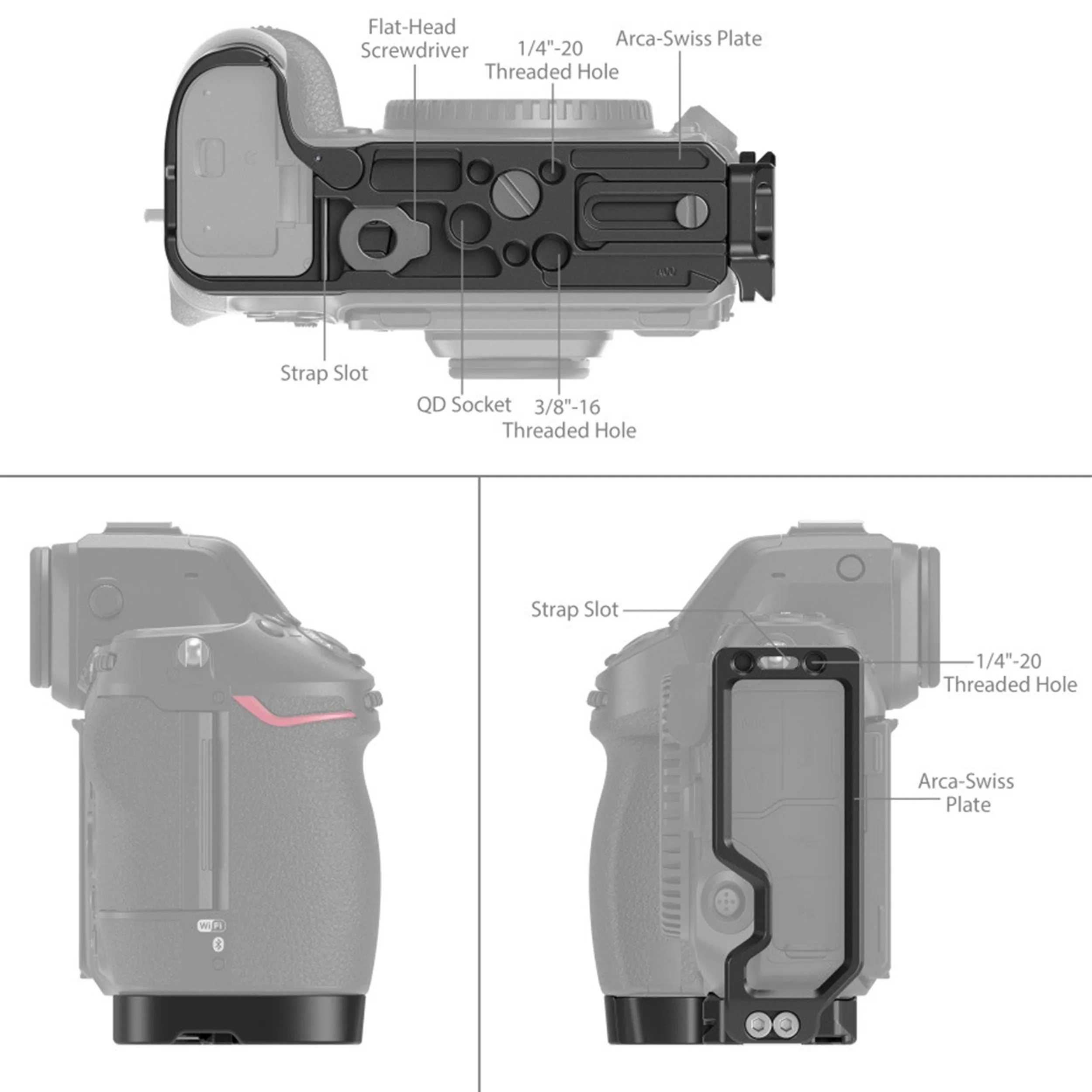 בסיס L-Bracket למצלמת SmallRig 3942 Nikon Z8