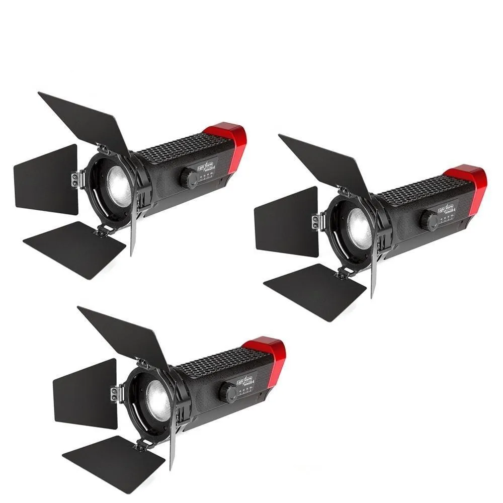 קיט 3 פנסי לד LS-MINI 20C וחצובות תוצרת APUTURE