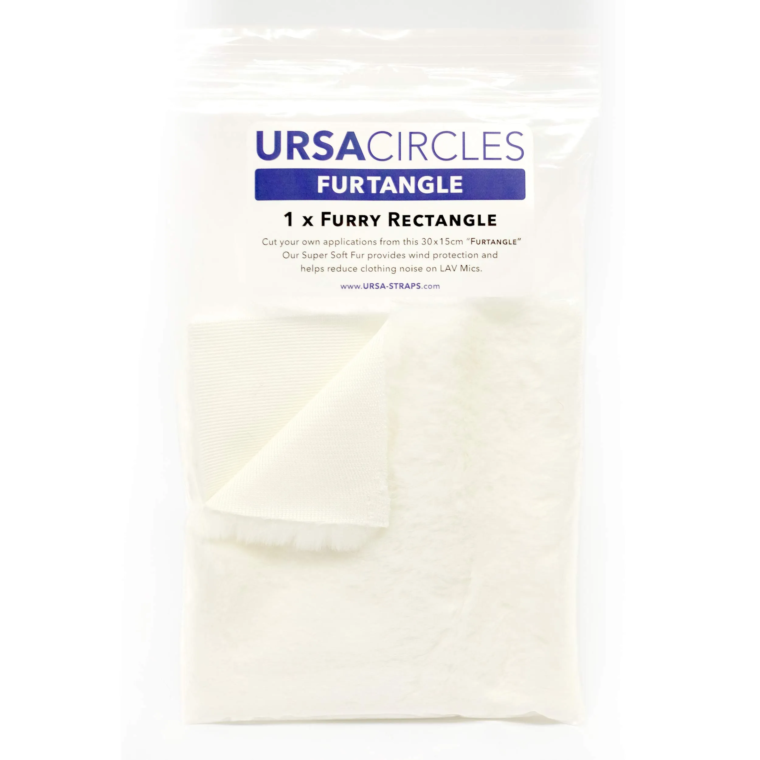 משטח פרווה לבן בגודל 30X15 ס"מ Ursa Straps