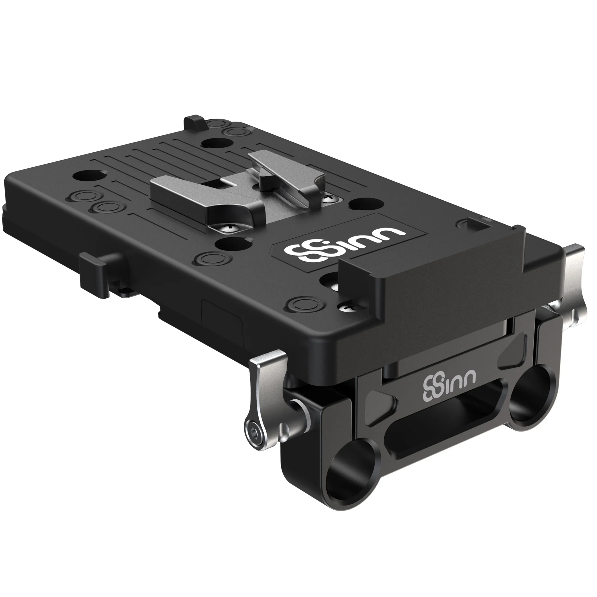 8Sinn Battery Mounting Plate with 15mm Rod Clamp + V-Mount Battery Plate
