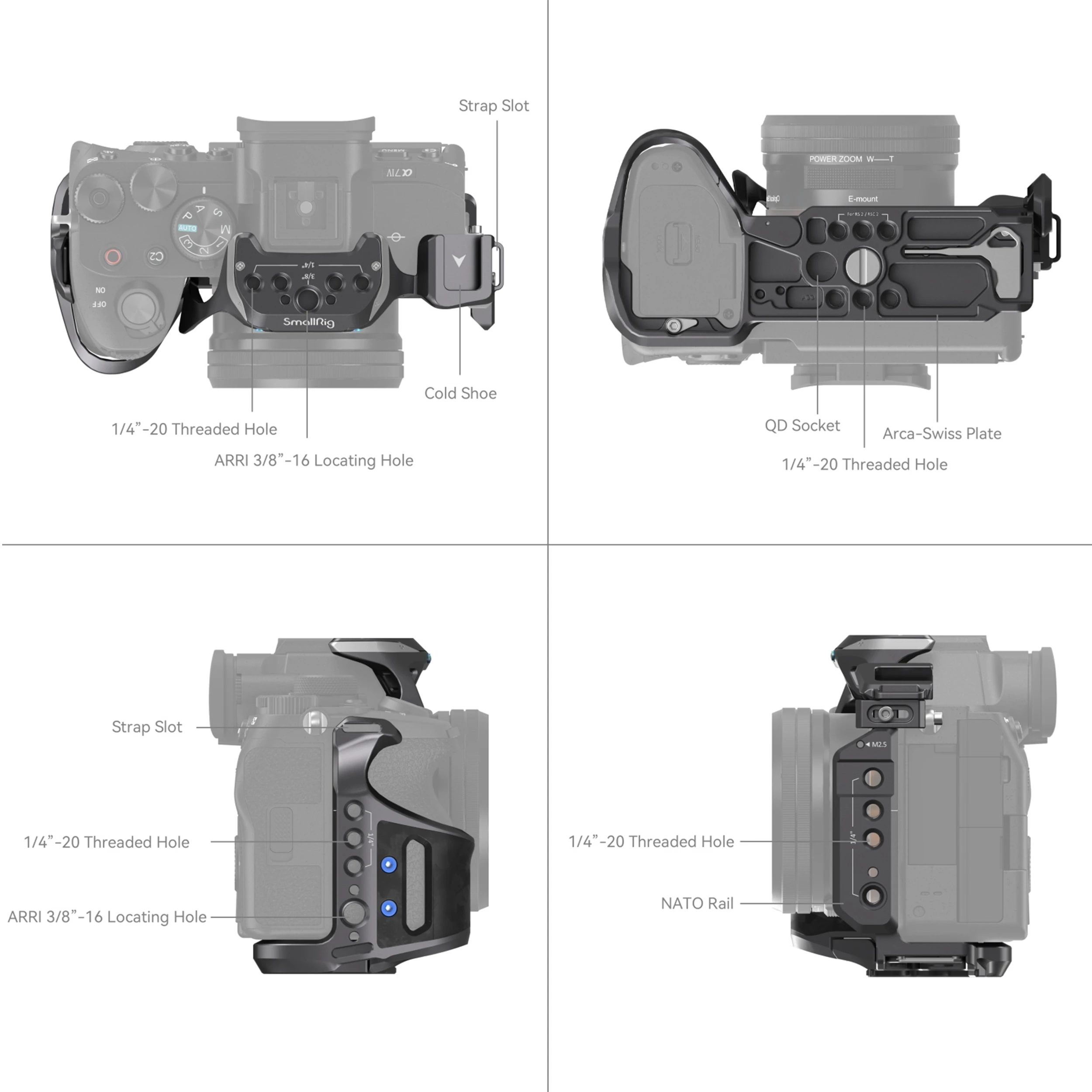 קיט כלוב דגם "קרנף" למצלמות SmallRig 4308 Sony