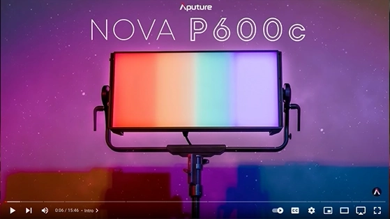 קיט פנס לד Aputure NOVA P600c הכולל ארגז קשיח על גלגלים