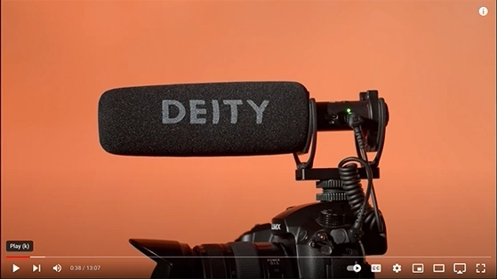 מיקרופון על מצלמה Deity S-MIC D3