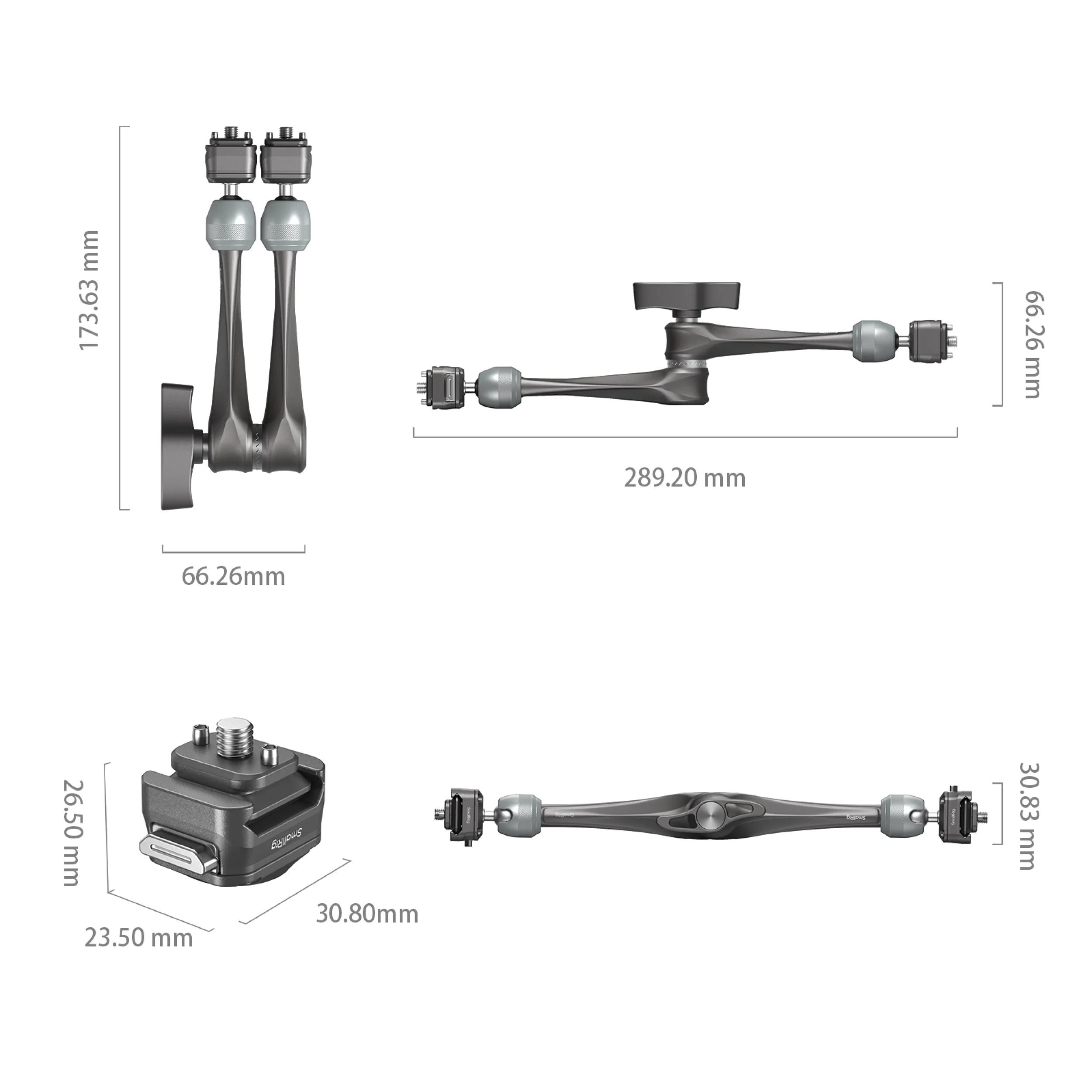 זרוע מפרקית "11 עם מנגנון שחרור מהיר SmallRig 4489 KawkLock H21