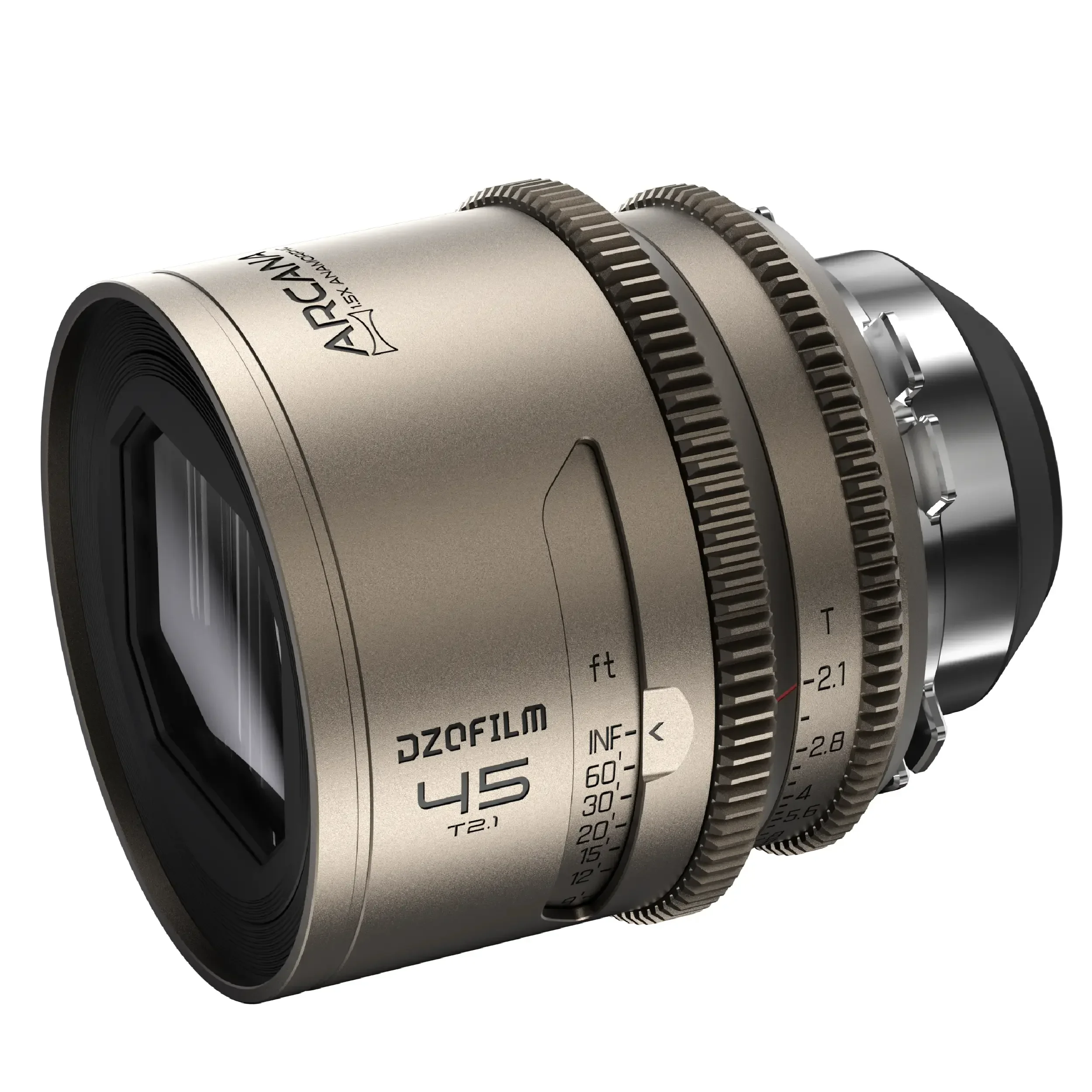 עדשת קולנוע פול פריים אנמורפית 45 מ"מ  DZOFILM Arcana PL-Mount T2.1