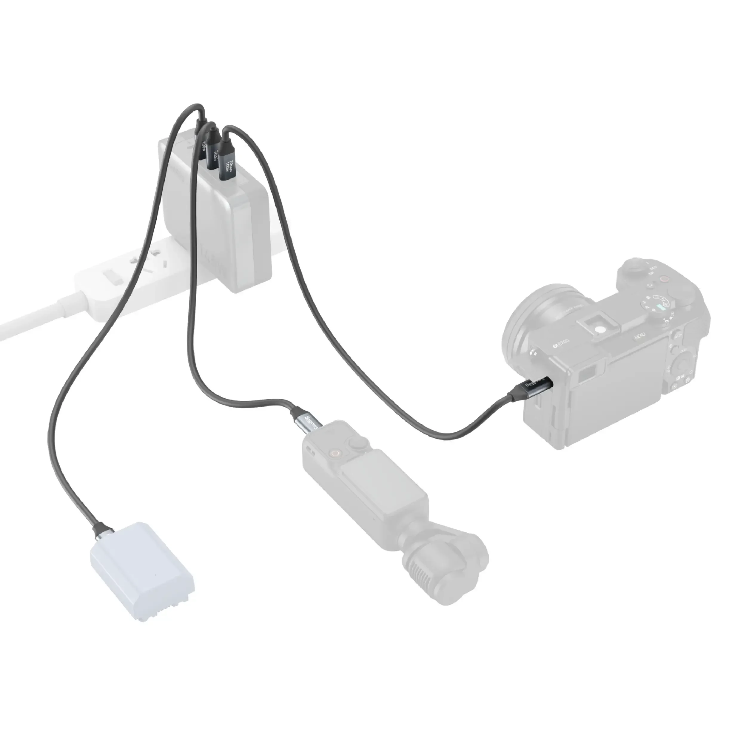 כבל USB-C 100W באורך 35 ס"מ SmallRig 4788