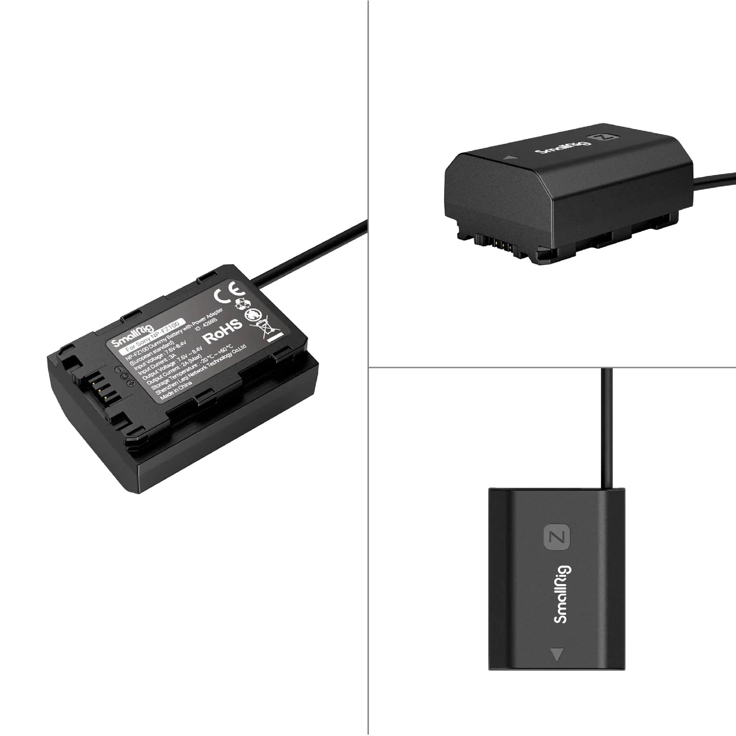 סוללת דמה NP-FZ100 עם ספק כח לחשמל SmallRig 4269B
