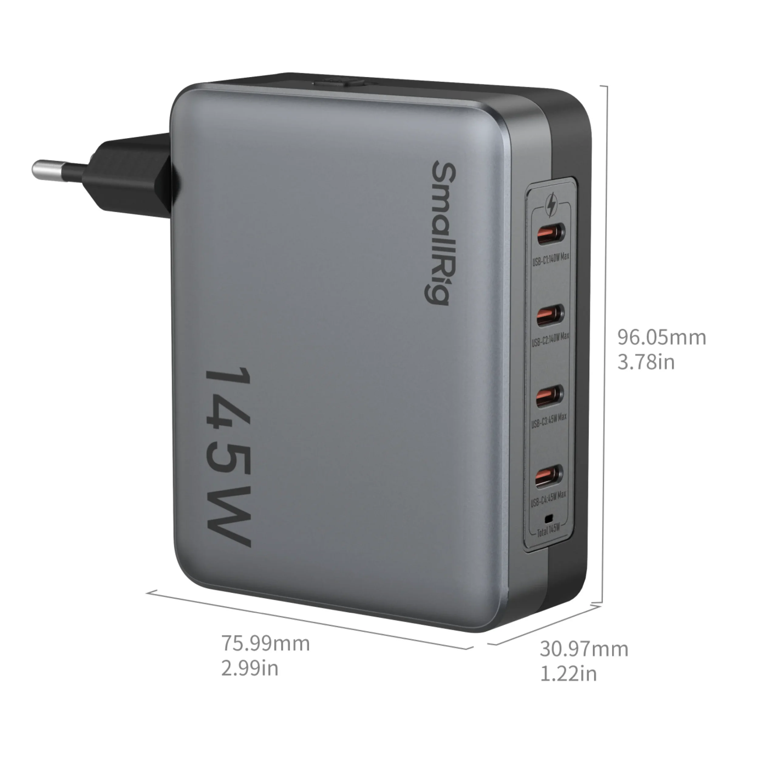 מטען 4 יציאות SmallRig 145W PD