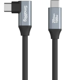 כבל USB-C 100W עם ראש זוויתי באורך 35 ס"מ SmallRig 4790