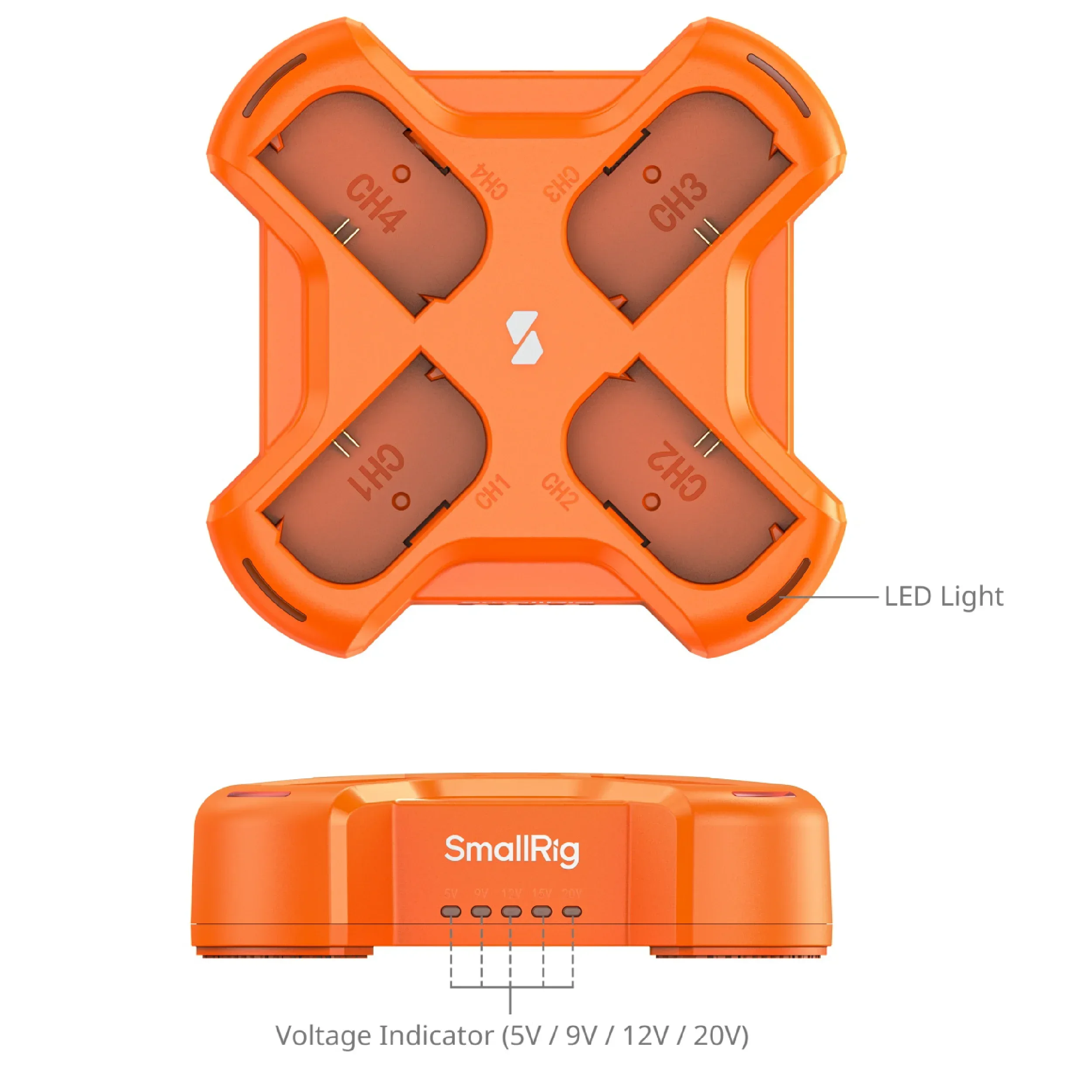 מטען USB ל-4 סוללות SmallRig 4838 LP-E6NH