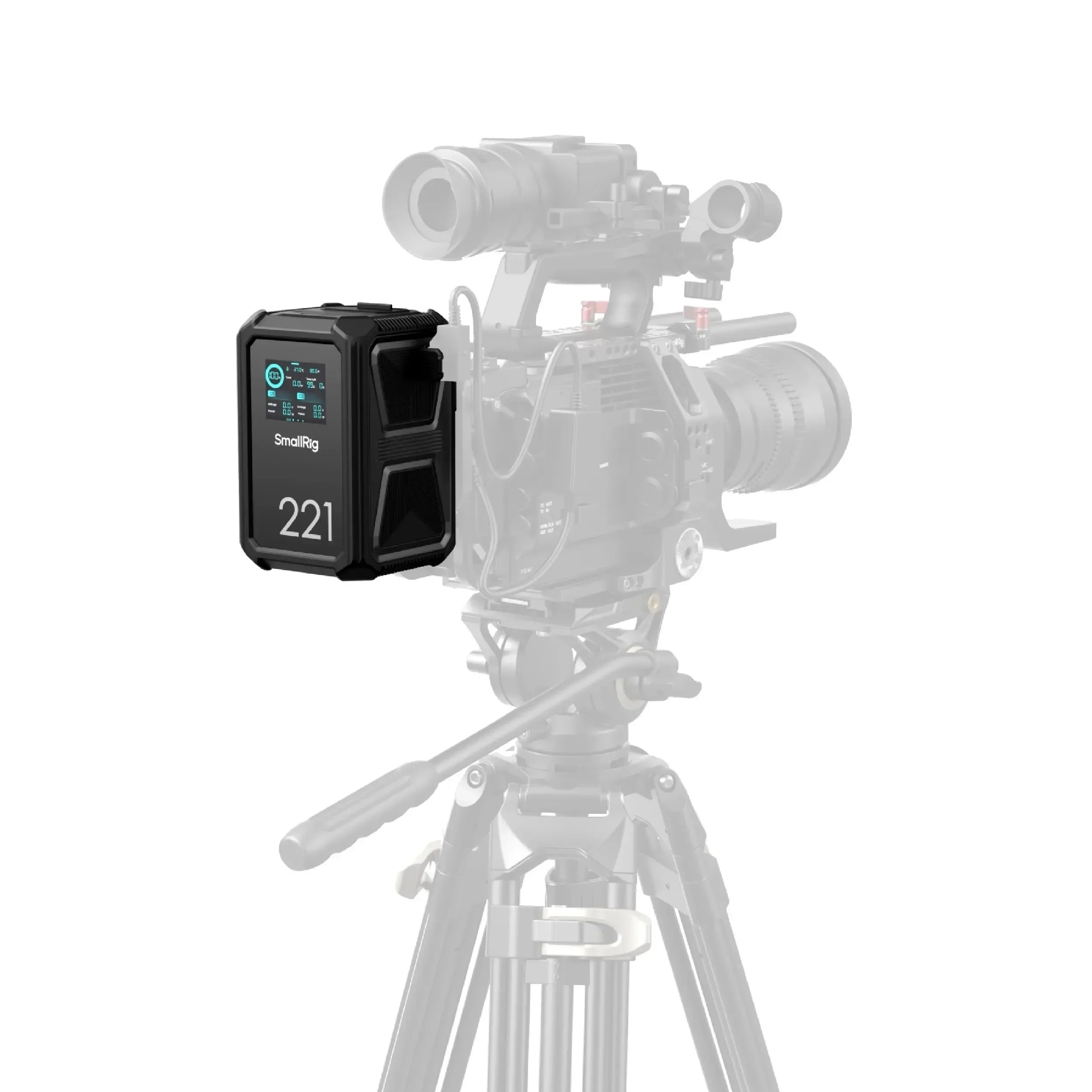 סוללה V-Mount חכמה מסך מגע SmallRig X221