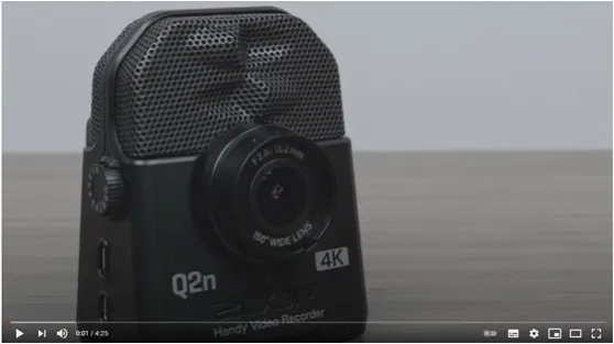 מקליט וידאו נייד Zoom Q2N-4K