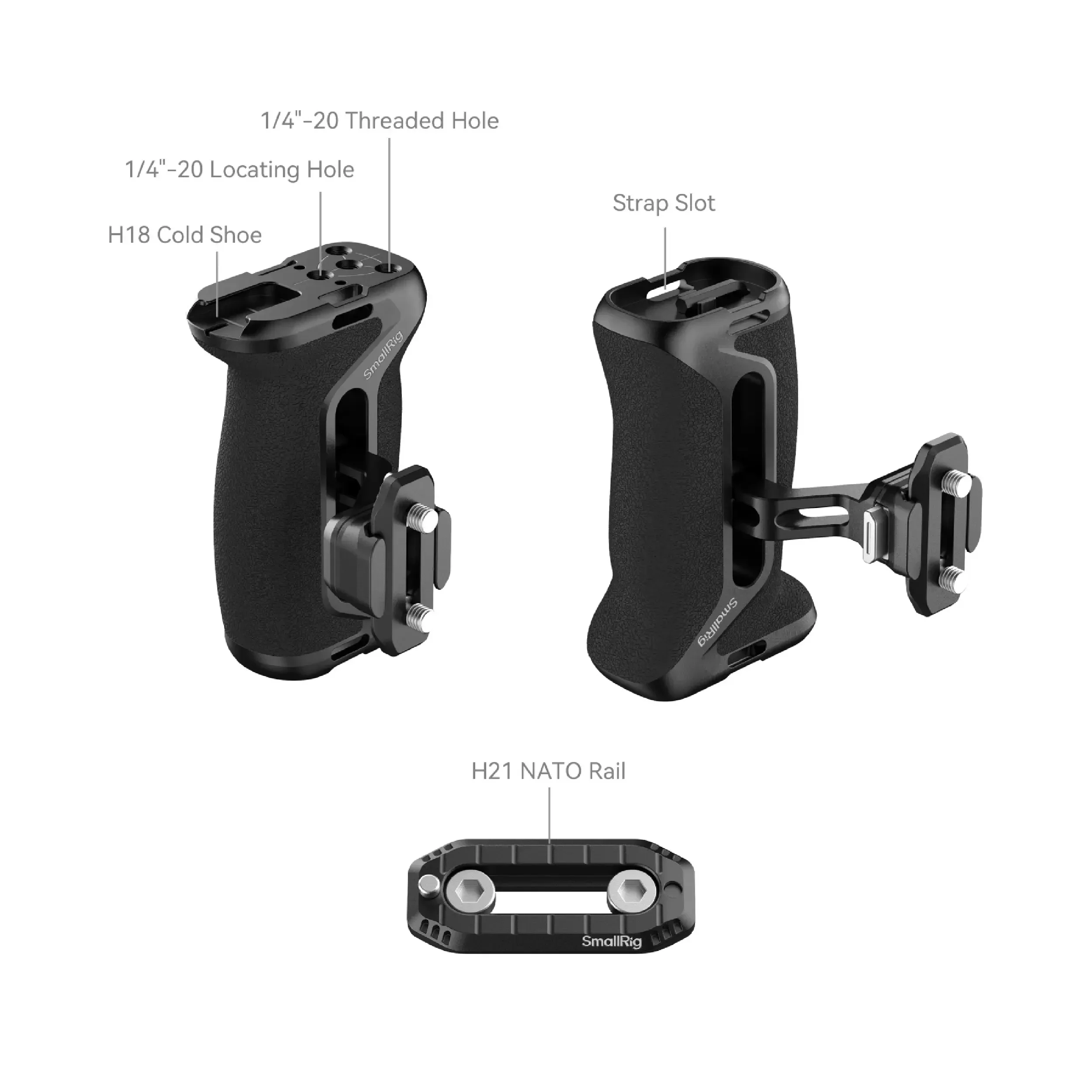 ידית צד לכלוב עם שליפה מהירה SmallRig 5633 HawkLock H21