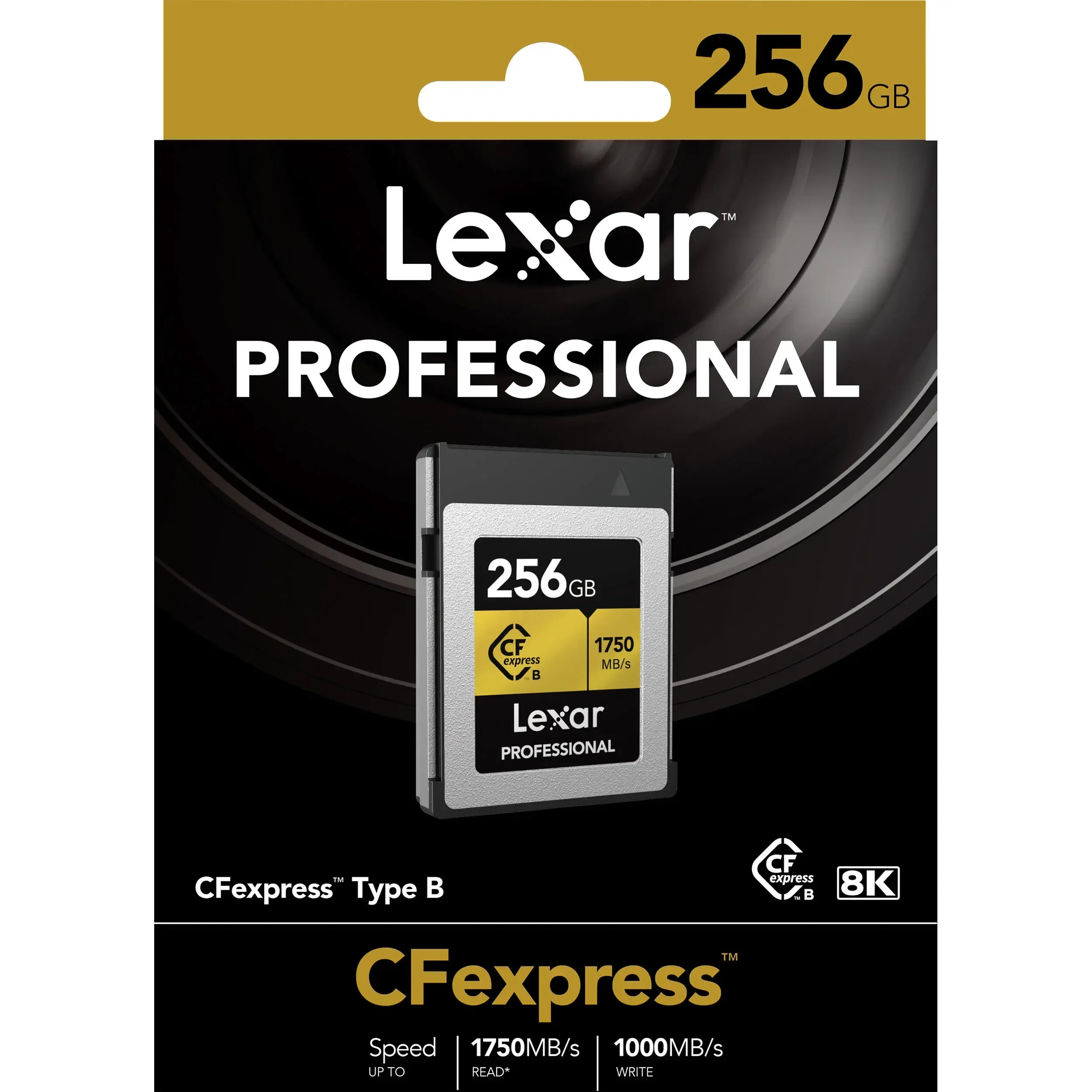 כרטיס זיכרון Lexar Professional 256GB CFexpress™ Type B Gold