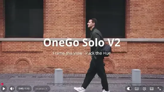 תיק סלינג שחור 4 ליטר PGYTECH OneGo Solo V2