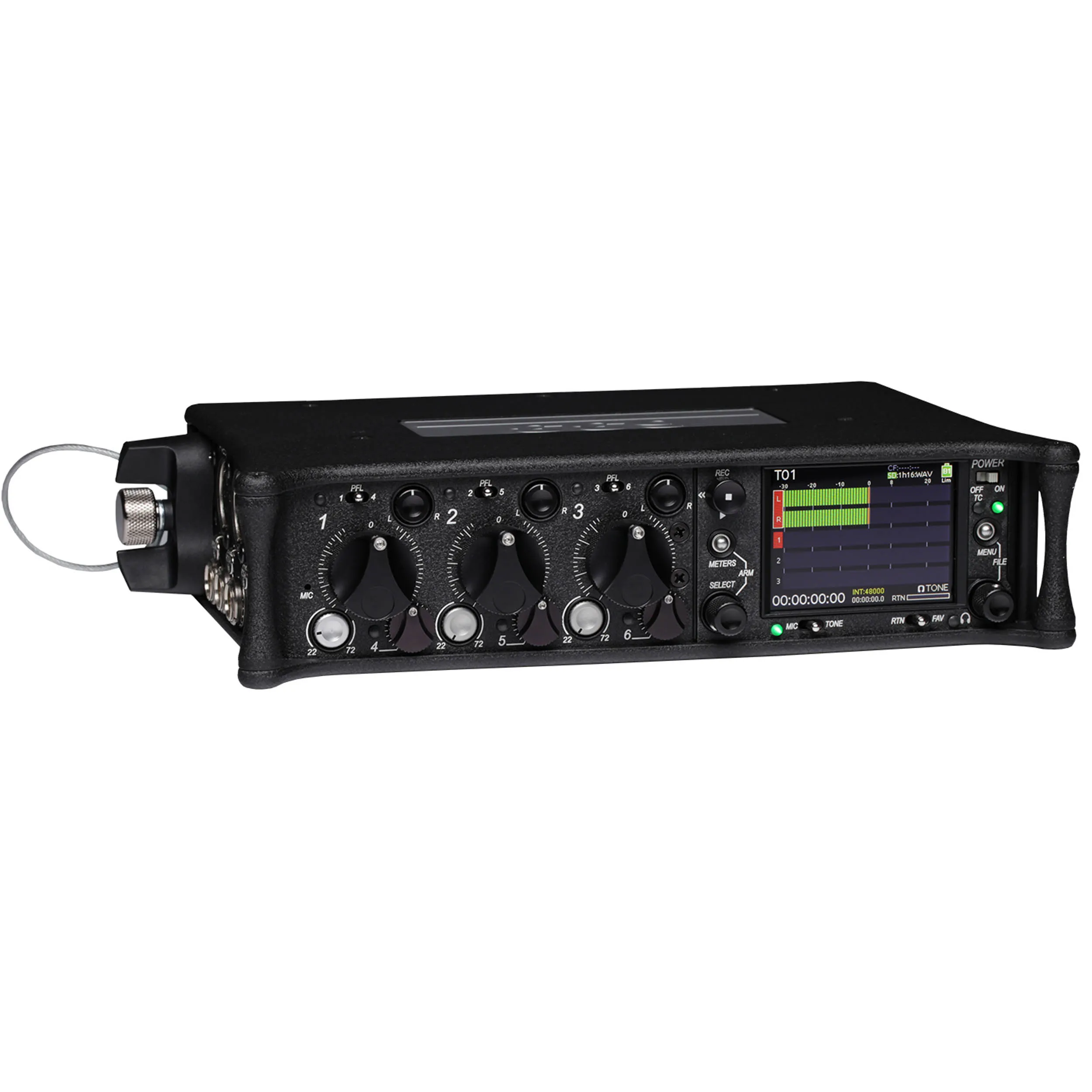 מיקסר מקליט סאונד 10 ערוצים 6 כניסות Sound Devices 633