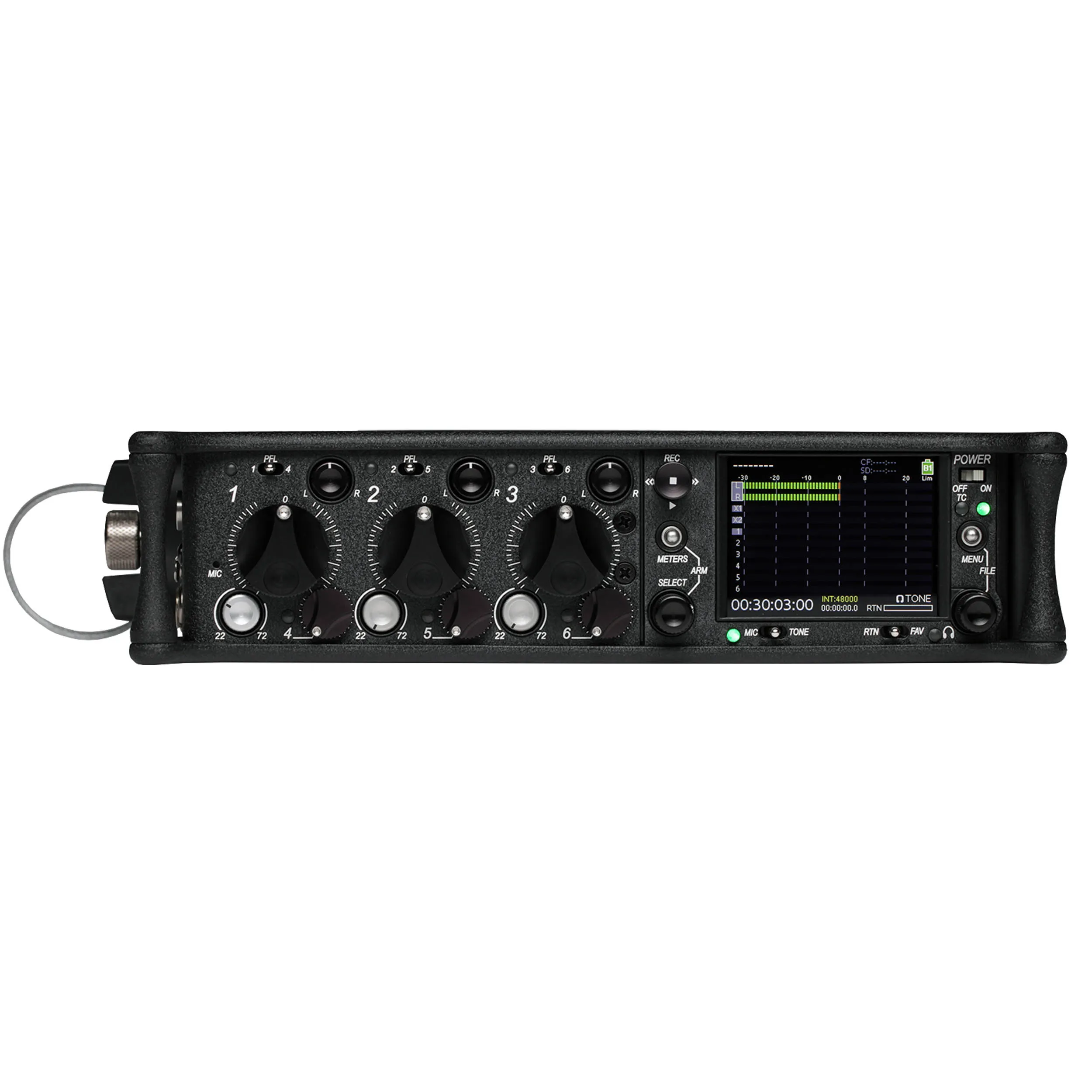מיקסר מקליט סאונד 10 ערוצים 6 כניסות Sound Devices 633