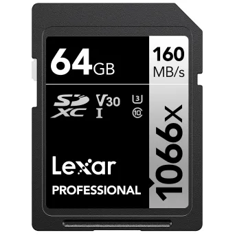 כרטיס זיכרון Lexar 64GB 1066x SDXC™ UHS-I