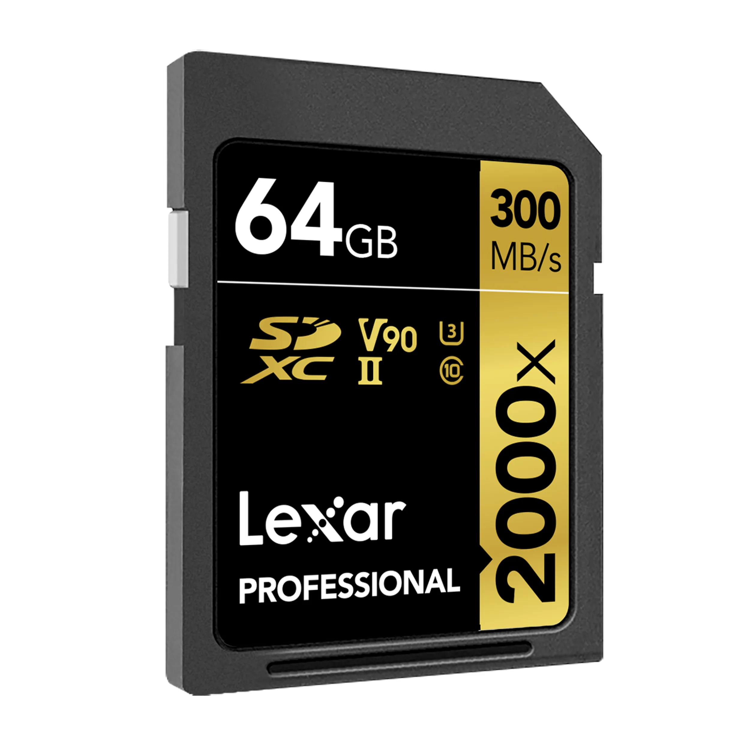 כרטיס זיכרון Lexar 64GB 2000x Professional SDXC UHS-II