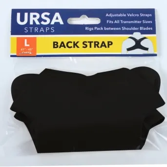 רצועת גב גדולה למשדרים, צבע שחור Ursa Straps