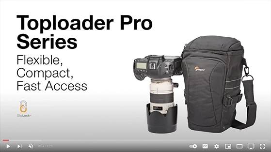 תיק אף בינוני למצלמה Lowepro Toploader Zoom 50 AW II כחול