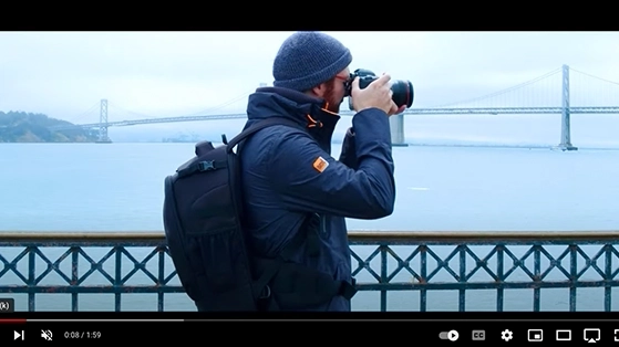 תיק גב שחור למצלמה Lowepro Flipside 400 AW II