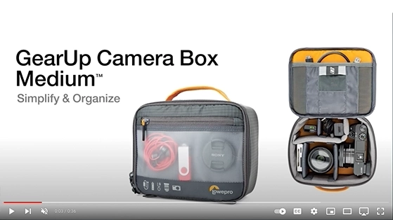 נרתיק לאביזרי צילום Lowepro GearUp Camera Box Medium