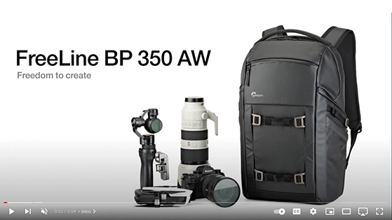 תיק גב למצלמה Lowepro FreeLine BP 350 AW (שחור)
