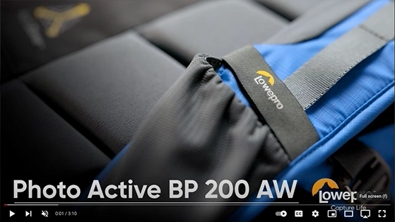 תיק גב למצלמה Lowepro Photo Active BP 200 AW - כחול