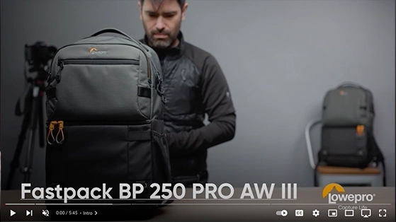 תיק גב למצלמה Lowepro Fastpack Pro BP250 AW III