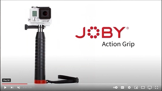 מוט הארכה הכולל ידית אחיזה למצלמות אקסטרים Joby Grip & Pole