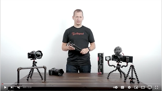 חצובת חוליות גמישה עם ראש כדורי Joby GorillaPod 3K Kit