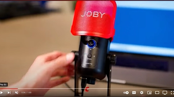 מיקרופון USB לפודקאסט Joby Wavo POD