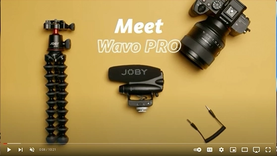 מיקרופון מקצועי למצלמה Joby Wavo Pro DS