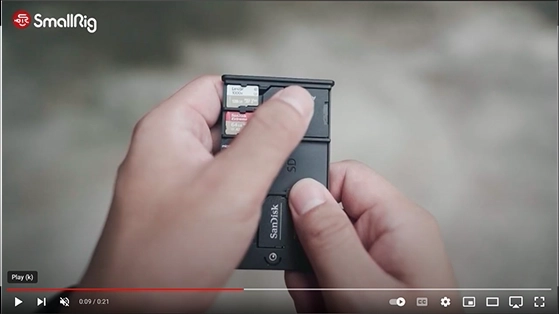 נרתיק קשיח לכרטיסי זיכרון SmallRig 2832