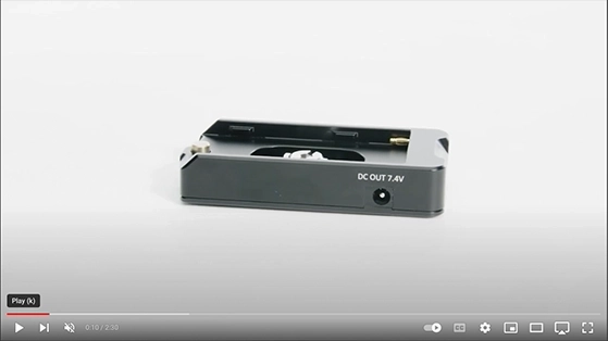 פלטת מחבר סוללות NP-F למצלמות פוקט SmallRig EB2698 4K/6K
