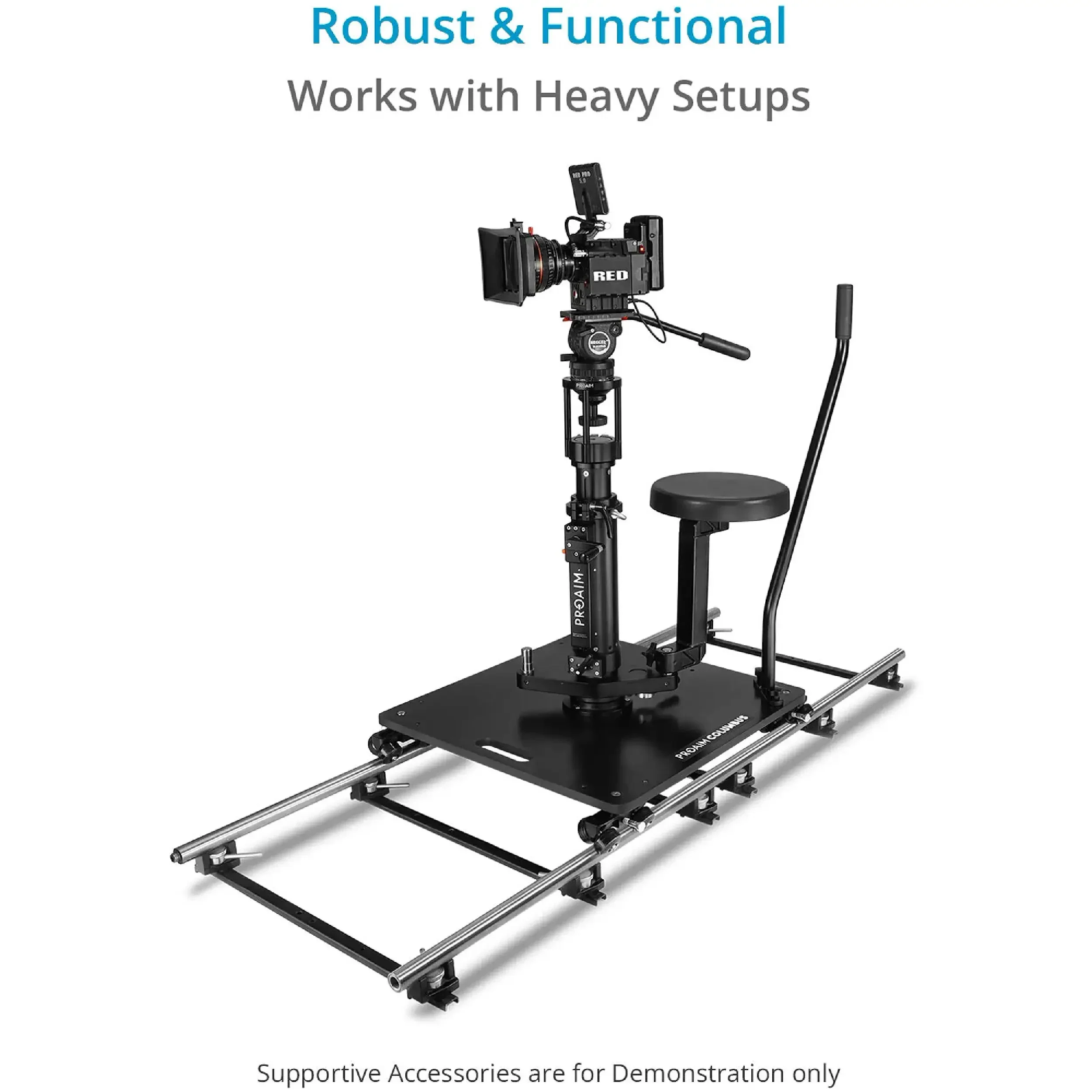 מגביה מצלמה עם בסיס 100 מ"מ Proaim Camera Riser