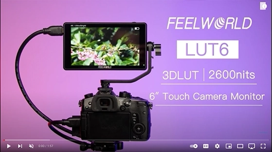 מוניטור וידאו מסך מגע "6 Feelword LUT6