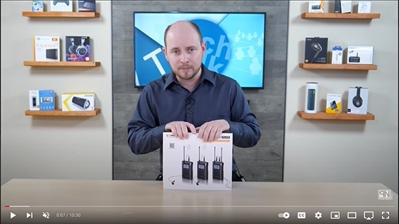 סט אלחוטי 48 ערוצים הכולל 2 משדרי מיקרופון דש ומקלט דו ערוצי Comica CVM-WM100 Plus