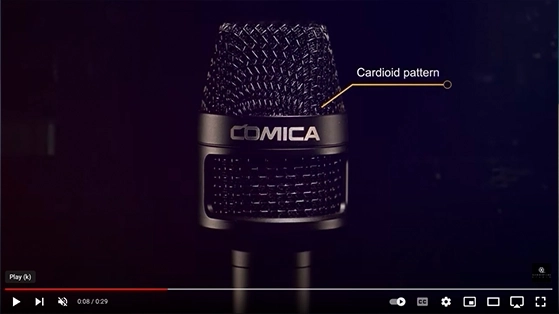 מיקרופון כתבים לטלפון חכם Comica HRM-S