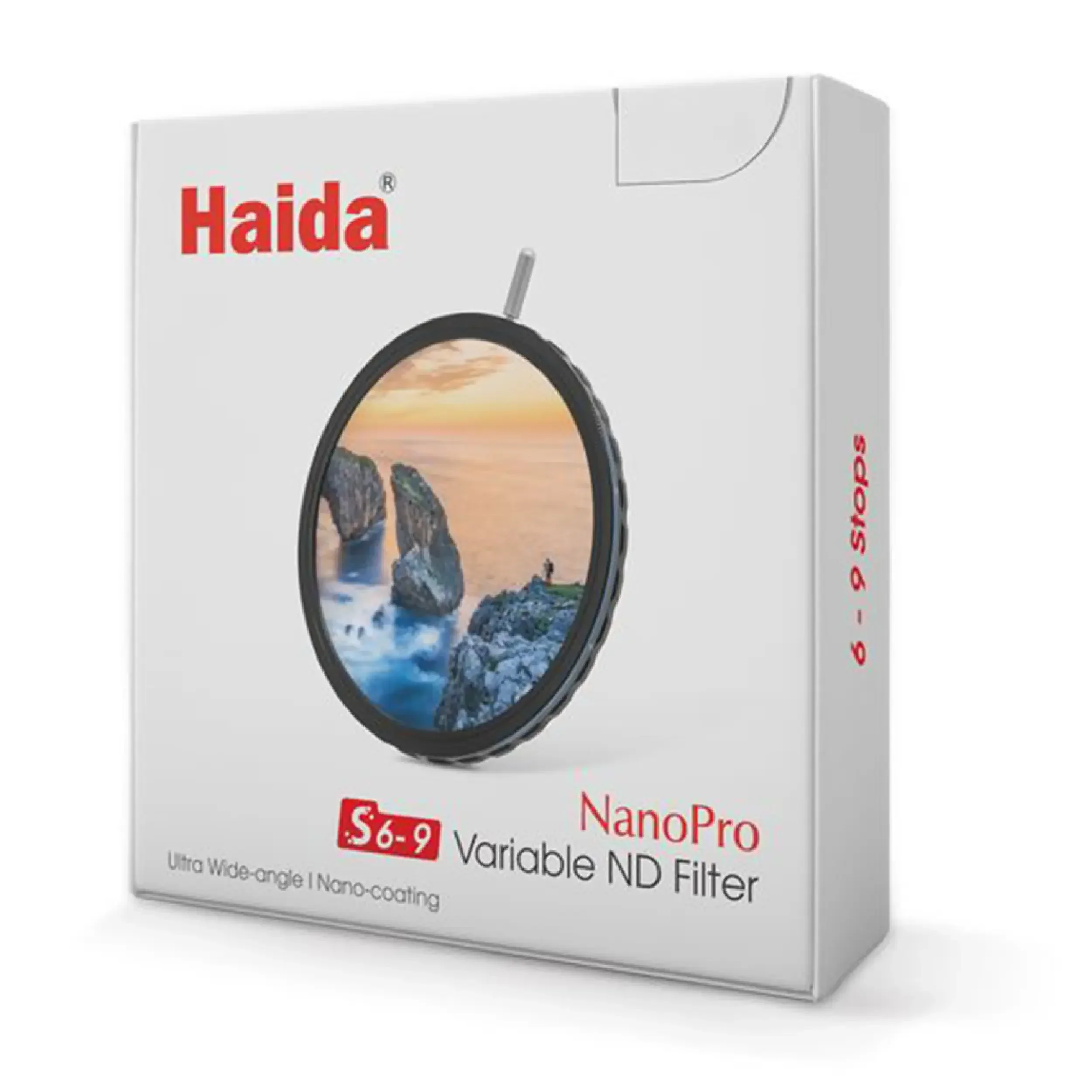 פילטר ND משתנה 58 מ"מ 6-9 סטופים Haida NanoPro