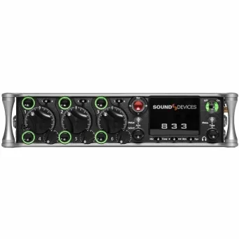 מיקסר מקליט סאונד 8 ערוצים 6 כניסות Sound Devices 833