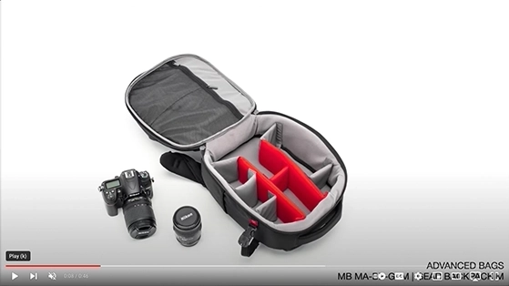 תיק גב למצלמה Manfrotto Advanced Camera and Laptop Backpack Gearpack M