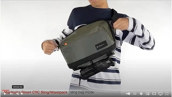תיק מותן/גב למצלמה Manfrotto Street MS-S-GR