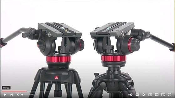 ראש שמן לווידאו Manfrotto 502AH בעל בסיס שטוח