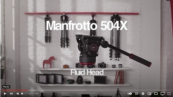 ראש וידאו שמן Manfrotto 504XAH
