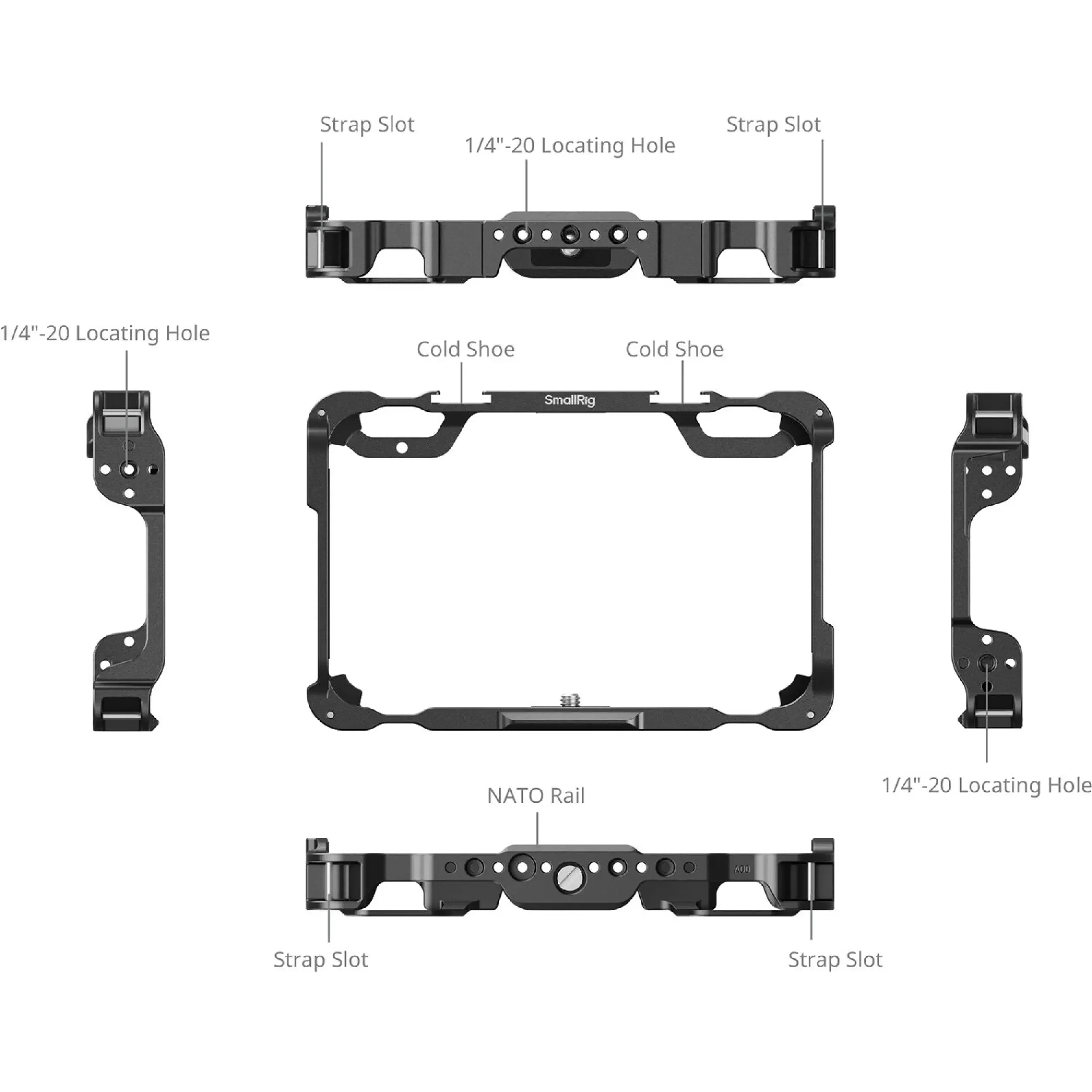 קיט כלוב למוניטור SmallRig 5030 Atomos Shinobi II / Shinobi GO