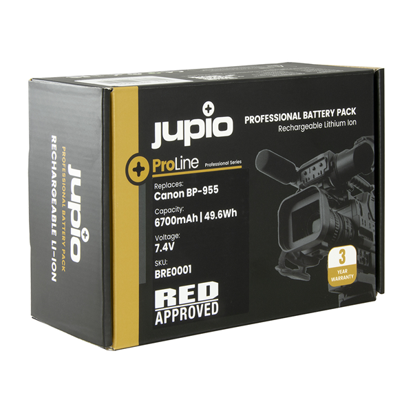 סוללת ליתיום Jupio *ProLine* BP-955 6700mAh למצלמת RED