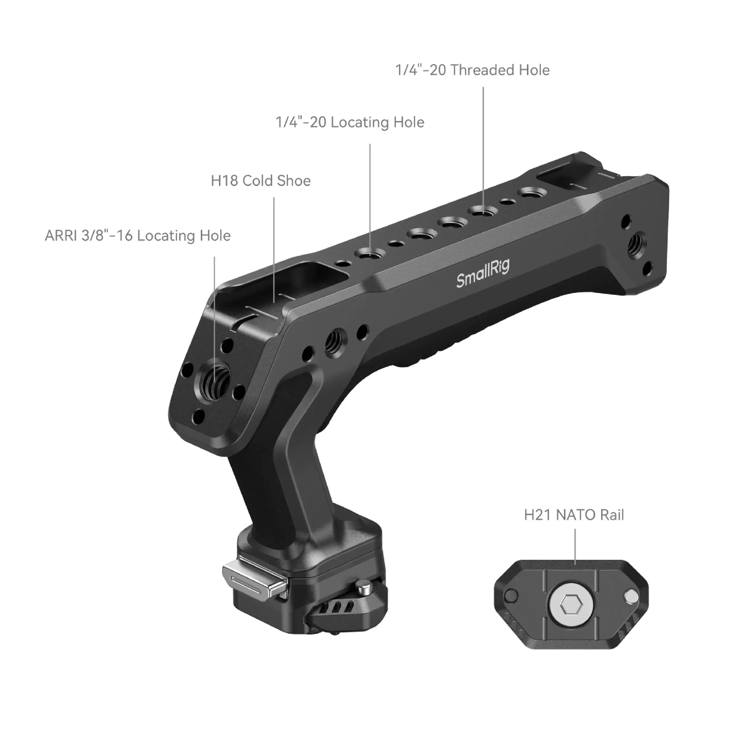 ידית אחיזה לכלוב עם מנגנון שחרור מהיר SmallRig HawkLock H21
